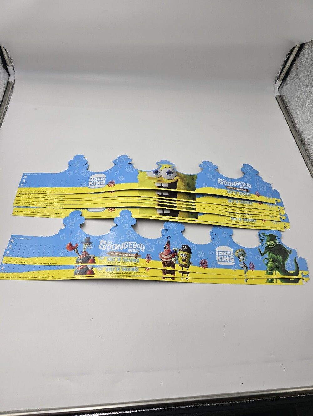 BURGER KING NEW UNUSED (10) CROWNS 2025 SPONGEBOB PROMO